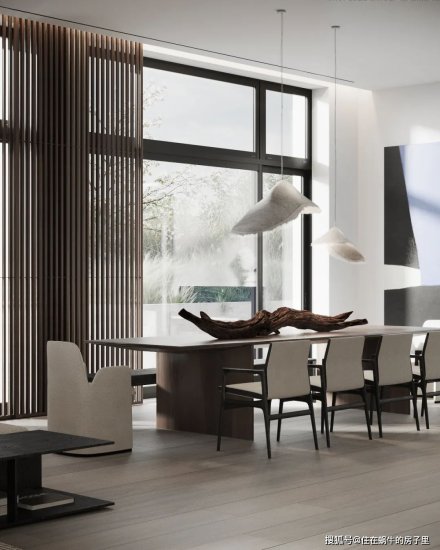 贵阳<em>400平米</em>简约私宅设计，将实用性与艺术性定格于现代空间