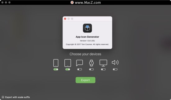 App Icon Generator for Mac(<em>图标</em>制作<em>工具</em>)