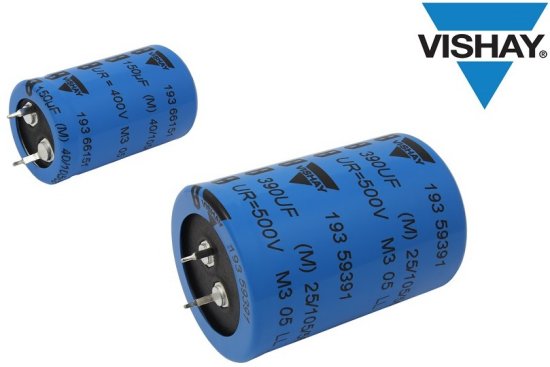 Vishay推出卡扣式功率铝<em>电容器</em>提高功率密度，延长<em>使用寿命</em>