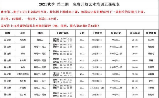 2021重庆<em>开州免费</em>培训班课程表、报名方式