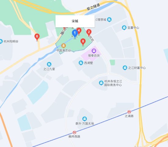 杭州宋城<em>最近</em>的<em>地铁站是哪个</em>？