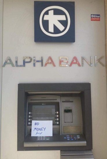 希腊最黑暗的一天：资本管制 所有银行、<em>股市</em>暂停营业