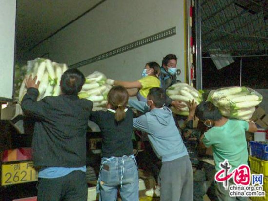 三家爱心企业向赫章捐赠蔬菜33吨丨贵州威宁
