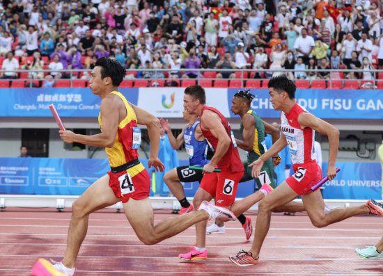 成都大运会丨<em>田径</em>项目收官 中国队夺得男、女4X100米接力冠军
