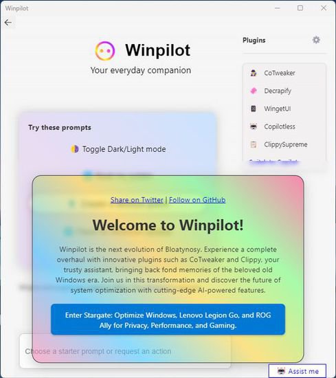 Win11<em> 修改器</em> Winpilot 3.5.0 发布：引入大眼夹、可卸载 Copilot