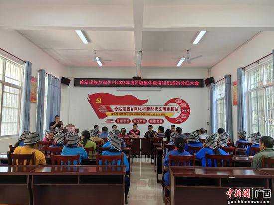 广西财政厅支持凌云陶化村集体经济发展 村民分红笑开颜