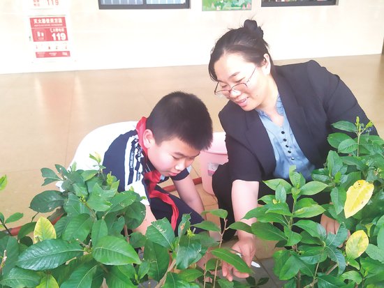 南宁市各中小学开展植树护绿活动 为绿城添新彩