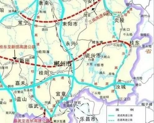 桂新高速<em>公路规划图</em>