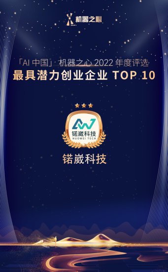 “AI中国”｜锘崴科技荣膺<em>机器之心</em>最具潜力创业企业TOP10