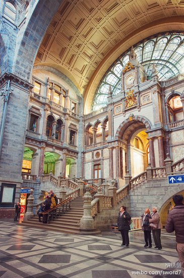 比利时·美到不像话的安特卫普火车站