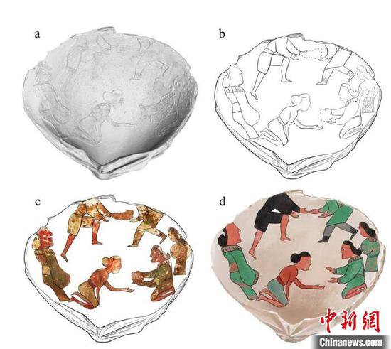 科技考古重要突破！中国学者首次复现两千多年前中山国贝壳画