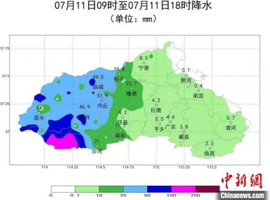 河北<em>邢台最大</em>降雨量135毫米 部分山区居民已转移