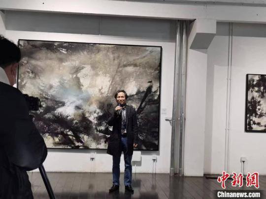 法籍华人画家叶星千上海举行个展<em> 阐释</em>中西艺术融合的思考与感悟