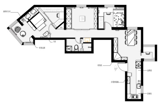 住宅空间 | 65㎡奇特小户型改造，<em>是如何</em>满足4口之家使用的？！