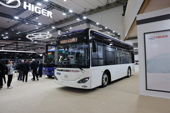 苏州金龙海格三款纯电巴士亮相2023比利时客车展