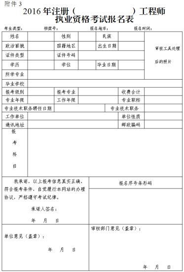 广州市人事考试中心：2016年注册化工工程师考试报名时间