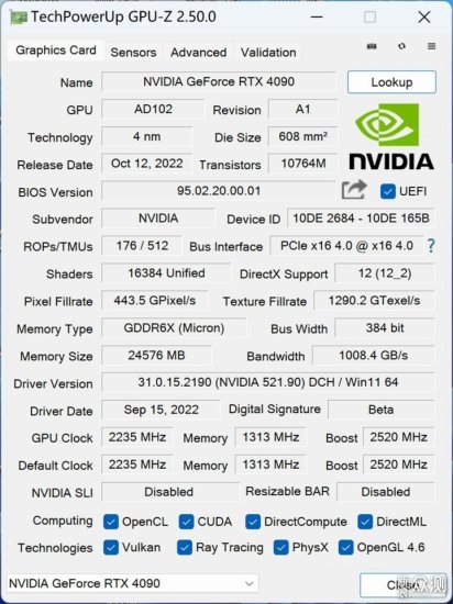 NVIDIA GeForce RTX 4090<em>公版</em>显卡首发评测
