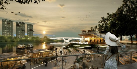 与“网红”五岔子大桥组队 成都首个漂浮公园预计明年亮相