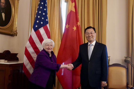 中国驻美大使谢锋会见美国财长耶伦