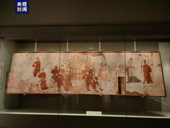 陕西历史年代跨度最长的古代壁画展开幕