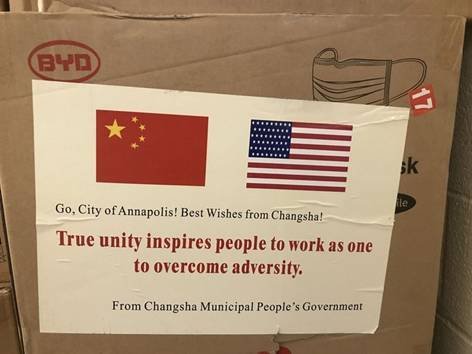 中国援助美医疗口罩抵达马里兰州 美媒：<em>雪中送炭的</em>礼物