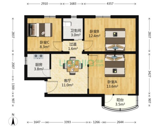 2021北京买房，首付200万，哪里有<em>厕所不</em>太小还<em>带窗户</em>的房子？