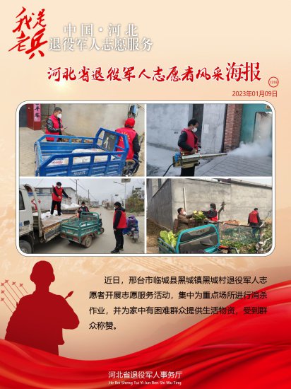 我是老兵——河北省退役军人志愿者风采海报1317-1318（2023年...