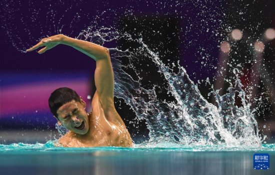 花样游泳——全国冠军赛：郭牧也夺得男子单人自由自选冠军