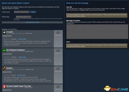 Steam全新“鉴赏家人脉”功能上线 直通开发者
