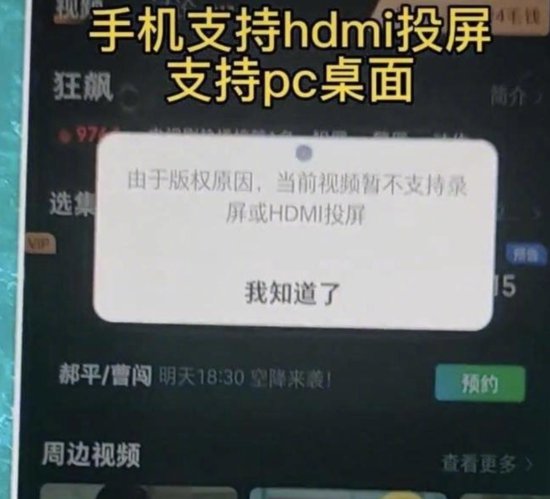 网友质疑<em>爱奇艺</em>HDMI国内外双标：海外版正常投屏