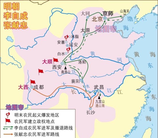 从朱元璋定都南京到清军入山海关，12幅地图快速看明朝