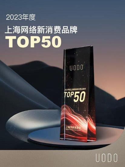 UODO优沃朵上榜2023年度<em>上海网络</em>新消费品牌Top50