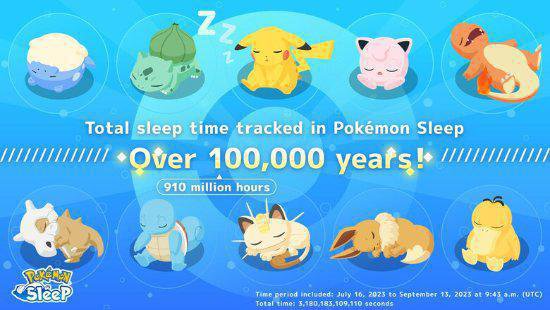 顶级IP的魅力：《宝可梦睡觉》玩家已累计睡10.5万年