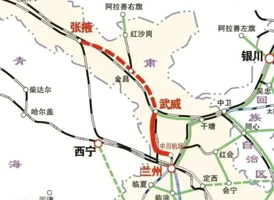 命运多舛的兰新高铁，长江经济带国家高速公路分布图，五种交通...