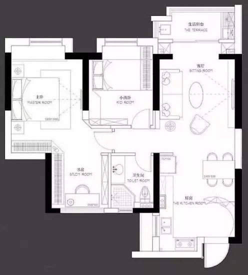 现代风格三居室<em>装修</em>案例，89平米的<em>房子装修多少钱</em>？