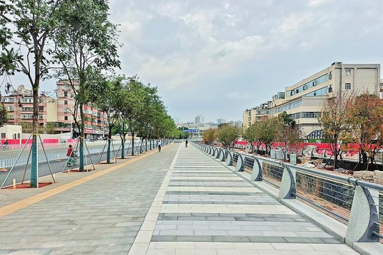 昆明篆塘河恢复明河工程已开放300米河道