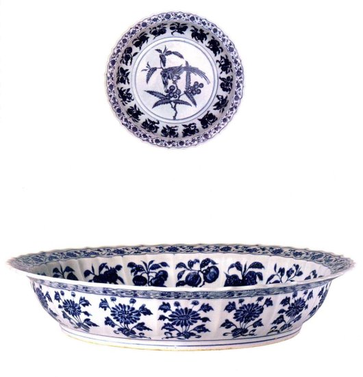 中国<em>陶瓷</em>文化，永乐青花瓷中难得一见的佳作和不易烧造的大盘