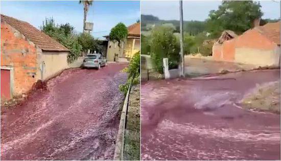 别人发洪水法国这个村发红水……哪来的血水把整个镇子都给淹了...