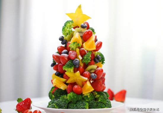 平安夜用水果做一棵<em>圣诞树</em>，<em>简单</em>易学，在家就能DIY的圣诞大餐