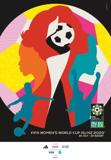 2023女足世界杯海报发布<em> 女性</em>轮廓<em>兼具</em>力与美