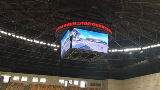 杭州亚运会，洲明LED大屏在现场