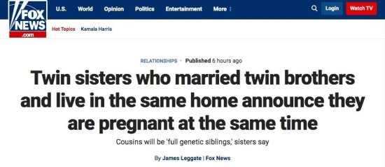 <em>双胞胎</em>姐妹嫁给<em>双胞胎兄弟</em>，住同一屋檐下，如今同时宣布怀孕