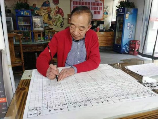弘扬抗疫精神，<em>鄂州</em>66岁老党员石章海一套特殊数据表格成藏品
