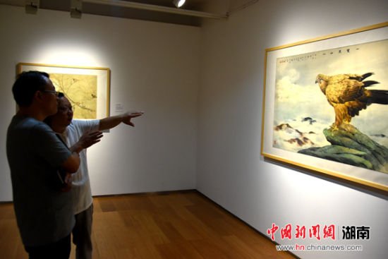 湖湘工笔画邀请展在美仑美术馆开幕 溯源工笔文脉