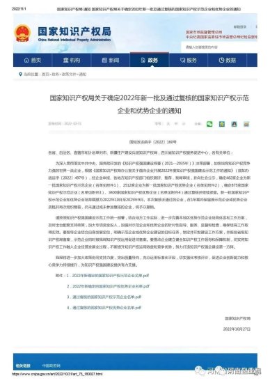 <em>河南矿山</em>荣获“2022年国家知识产权示范企业”