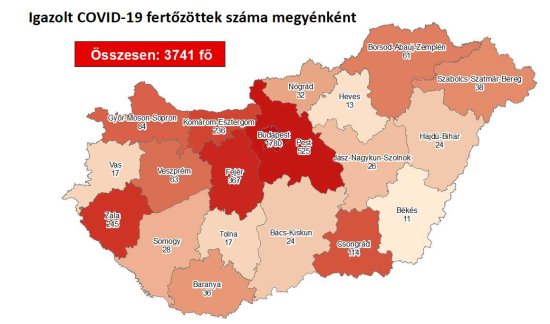 匈牙利新增新冠肺炎确诊病例28例 累计确诊3741例