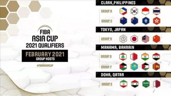 <em>男篮亚洲</em>杯预选赛举办地确定 中国队将赴菲律宾参赛