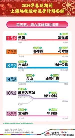 今晚，上海地铁2、10、17号线虹桥<em>火车站</em>站加班车延时