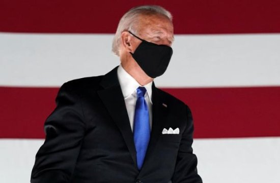 拜登：<em>如果我</em>当选总统 将在全美强制戴口罩