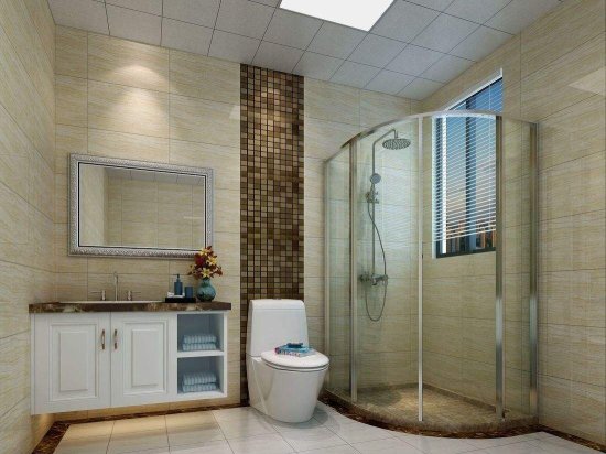 <em>卫生间</em>装淋浴房早过时了，现在有钱人都喜欢这样设计，实用还...